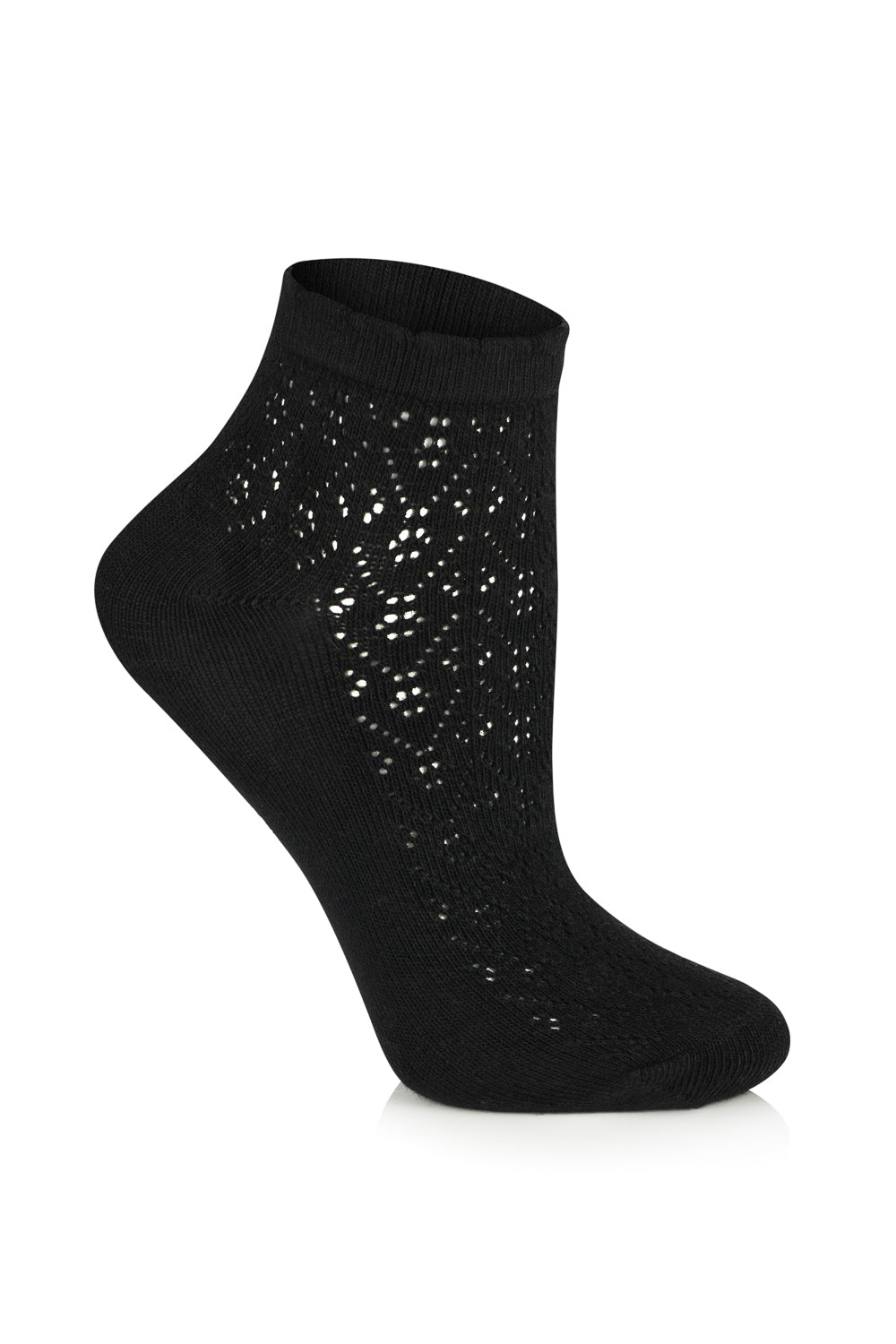 CINDY 3 Ladies openwork socks (white or black)