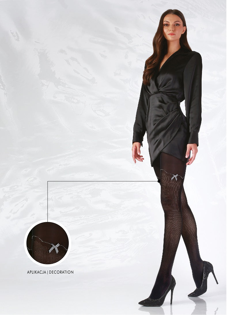 FLASHBACK 50 denier ladies microfibre tights (black)