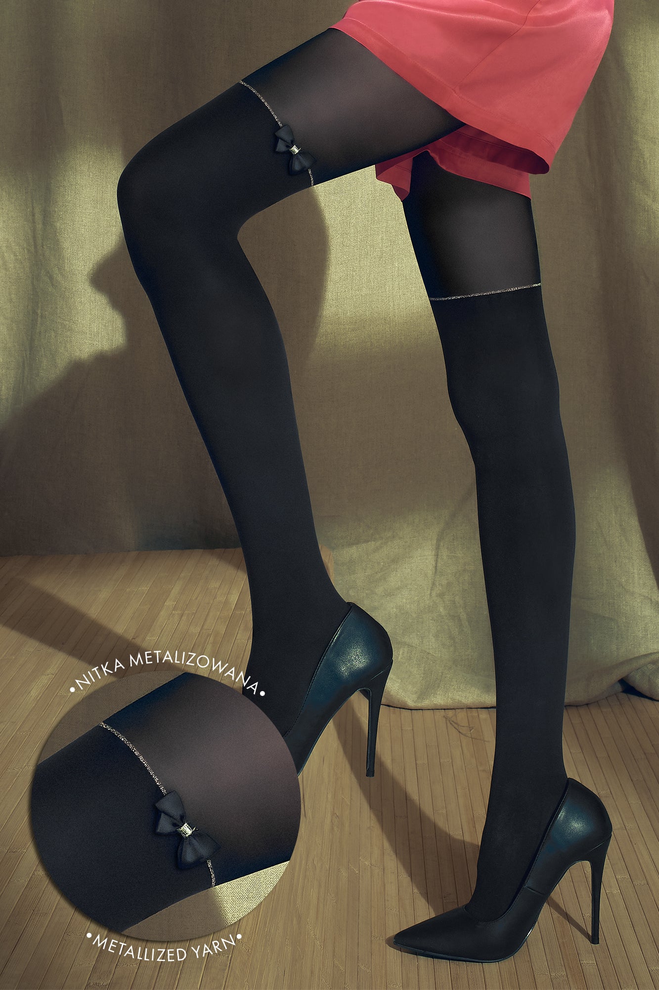 JAZZY 50 denier ladies microfibre tights (black)