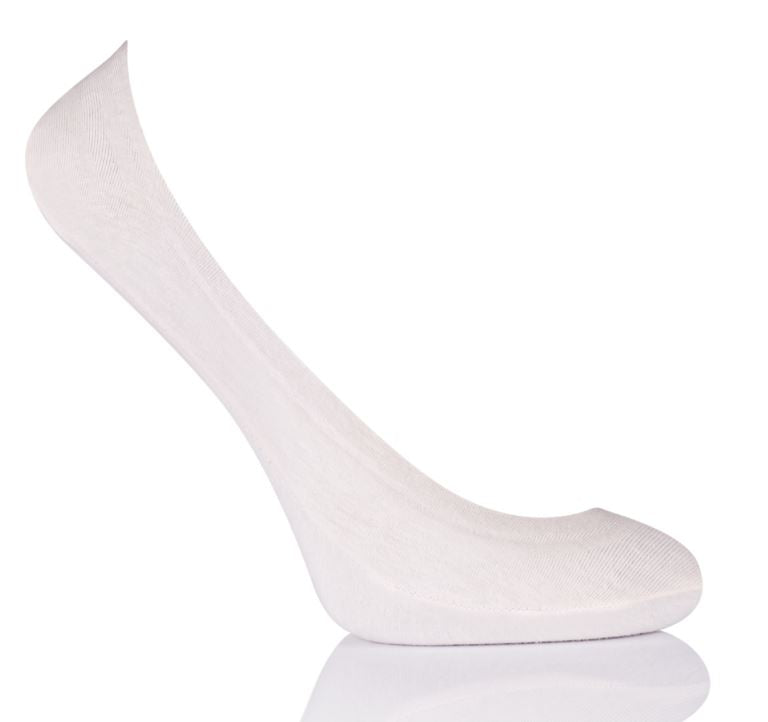 #52151 Ladies cotton footies (beige, white, grigio or black)