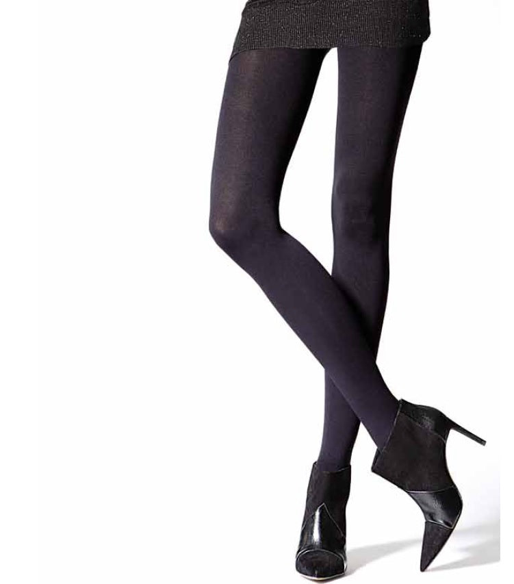 BJORK 300 denier ladies microfibre opaque tights (black)