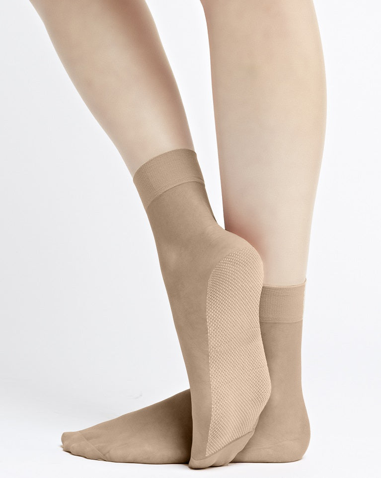 NATURE SOLE Ladies 20 denier socks with cotton sole (beige, black or visone)