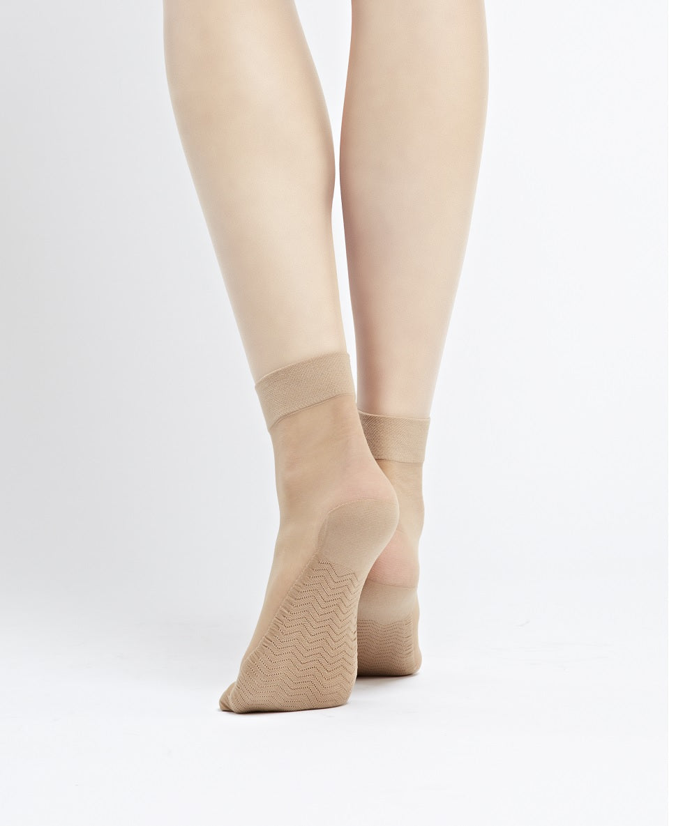 ACTIVE Ladies 20 denier socks with massaging sole (beige, graphite, natural, black or visone)